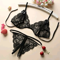 Lingery Bra set Full Brokat LG B52 Wanita Renda tanpa busa