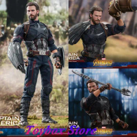 Original HOTTOYS HT MMS480 MMS481 1/6 Collectible Avengers Infinity War Captain America Steve Rogers 12" Male Action Figure