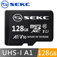 【SEKC】 MicroSDXC UHS-1 V10 A1 128GB記憶卡 附轉卡