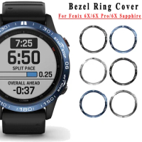 For Garmin Fenix 6X/6X Pro/6X Sapphire Anti Metal Bezel Ring Styling Cover Metal Protective Ring Smart Watch New Accessories
