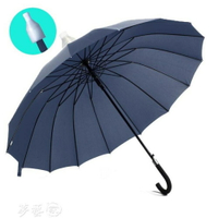 買一送一 雨傘 加大16骨帶防水罩升縮傘套長柄晴雨傘自動防風傘車用傘廣告傘 夢藝家