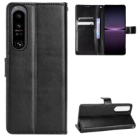Fashion Wallet PU Leather Case Cover For Sony Xperia 1 IV/Xperia 10 IV/Xperia L3 L4 Flip Protective Phone Back Shell Card Holder