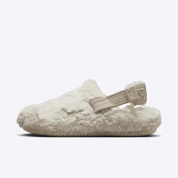 【NIKE 耐吉】W Calm Mule SE 女 穆勒鞋 涼鞋 懶人鞋 休閒 絨毛 米色(FZ3118-100)