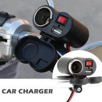 USB Car Charger DC12-45V Single Port Car Adaptor Portable Mini Motorcycles Phone Charging Waterproof Flush Cigarette Lighter