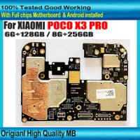 Full Working For Xiaomi MI POCO X3 PRO Motherboard Logic Board With Full Chips Original Unlocked Mainboard Android System Plate