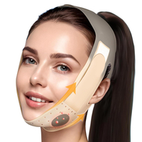 Reusable V Line Silicone Face Strap Soft Silicone Chin Strap for Women 23-27 Inches(Skin tone)