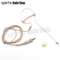 Skin Single Earhook Condenser Headset Microphone For Sennheiser UHF Wireless BodyPack Transmitter System 3.5 mm Screw Locking