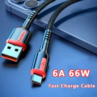 6A 66W USB Fast Charge Cable For Xiaomi Redmi Huawei Samsung S4 S5 OPPO USB Type-C Cord Micro USB Data Cable Phone Accessories
