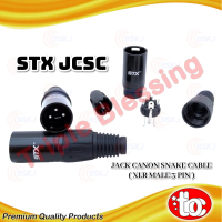 Jack Canon XLR Male Hitam - STX JCSC