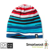 【SmartWool 美國 孩童雙面條紋圓帽《黑色》】SW000614/針織帽/毛線帽/羊毛帽