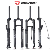 Bicycle Air pressure damping Suspension 27.5 29 inch Bolany MTB fork Locked Magnesium alloy Manual Remote 120/140mm bike forks