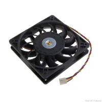 FFB1212SH Cooling Fan 4P 12V Server Turbo Brushless Cooling Fans 120mm 12cm 120x120x25mm 3700 rpm for Bitcoin D13 21 Dropship