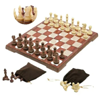 New Chess Folded Board 4 Size Magnetic Board Tournament Travel Portable Chess Set International Magnetic Chess Set playing Gift