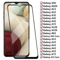 9D Protective Glass For Samsung Galaxy A02 A12 A22s A32 A42 A52s A72 Tempered Glass For A03 Core A13 A23 A33 A43 A53 A73 Film