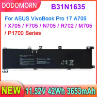 DODOMORN B31N1635 Laptop Battery For ASUS VivoBook Pro 17 A705 A705U A705UA A705UQ Series 42Wh High Quality