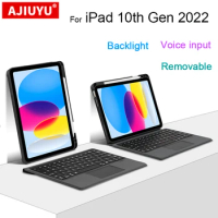 Magic Keyboard Case For New iPad 10th Generation 2022 10.9" ipad 10 Touch Pad Backlit Split Wireless Bluetooth Cases Keyboard