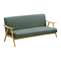 文創集 迪爾科技布實木三人座沙發椅(二色可選)-168x73x87cm免組