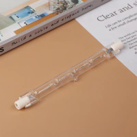 1pc 100200300W Halogen Lampu 118mm Double berakhir Linear R7S Halogen Light Bulb AC230V Hiasan Rumah
