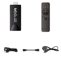 Mini Smart TV Stick Android 10 Quad Core Play Store 2.4G Wifi TV Stick Android H.265 Media Player Set