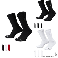 Nike 襪子 中筒襪 Jordan 3入組 三黑/三白/黑白紅【運動世界】DX9632-010/DX9632-100/DX9632-902