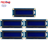 5PCS LCD1602 I2C Module White Color With Blue Background 16x2 Characters LCD 3.3V/5V for Arduino Raspberry Pi ESP32