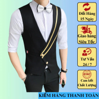[48 giờ đến] Gile nam Áo gile nam phong cách Hàn cực chất thiết kế vạt chéo sang trọng thời thượng H