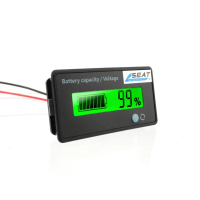 電池電量顯示器 電瓶檢測器 電瓶監視器12V-84V 庫倫計 lcd顯示器 電量顯示表 電動車電量(130-BA1284)