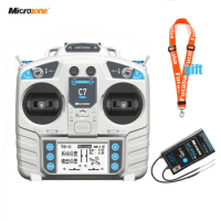 MicroZone MC7 C7 MINI 2.4G Controller Transmitter With MC8RE Receiver Radio System for RC Airplane Drone multirotor Helicopter