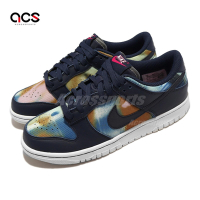 Nike 休閒鞋 Dunk Low SE GS GRAFFITI 深藍 彩色 塗鴉風 女鞋 大童 DM1051-400