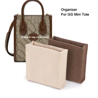 Insert Organizer Fit For GG Mini Tote Retro Bag,Makeup Handbag Travel Inner Purse Liner,Shaper