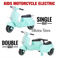 Motor Aki Vespa Mainan Anak Kids Electric Motorcycle Bike Rechargeable
