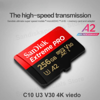 SanDisk Micro SD Card Extreme Pro U3 V30 A2 TF Card For DJI Drones OSMO Insta360 Camera GoPro 4K Video MicroSDXC Memory Cards