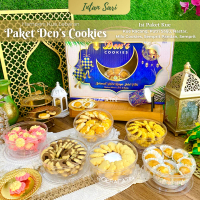 PAKET INTAN SARI KUE PAKET DEN'S COOKIES / KUE LEBARAN ISI 6 TOPLES KUE KERING - Parcel Kue Lebaran 