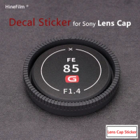 FE14 F1.8 GM FE50 F1.2GM 24-70 Lens Cap Decal Skin For Sony Rear Lens Cap 50 1.2 200-600 70-200 16-35 Premium Warp Film Sticker