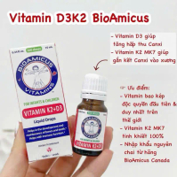BioAmicus Vitamin K2&D3 hỗ trợ phát triển xương răng của trẻ - D3K2 Cho Bé