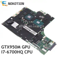 NOKOTION 448.06R01.001M 448.06R01.0011 For Lenovo IdeaPad 700-17ISK PC Motherboard 5B20M07198 GTX950M GPU+SR2FQ I7-6700HQ CPU