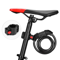 For Xiaomi Qicycle EF1 Electric Bicycle Scooter Accessories 5 Digit Combination Lock Mountain Bike Road Motorcycle With Stand