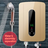 5500W Tankless Water Heater Faucet Shower Instant Water-Heater Electric Tap Heating Instant Hot Water for Kitchen and Bathroom
