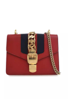 Gucci Pre-Loved Mini Leather Sylvie Chain