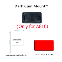 for 70mai Dash Cam Mount For 70mai Dash CamA810 Mount for 70mai Dash Cam A810 Set Static Sticker VHB Sticker and Static Stickers