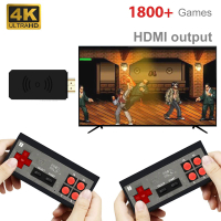 Video Game Console cầm tay chơi game HDMI tương thích mini game Stick được xây dựng trong 1800 cổ điển 8 bit trò chơi không dây kép Gamepad