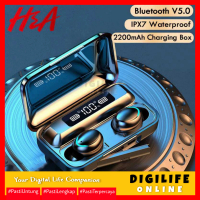Headset TWS Bluetooth 5.0 Earphone Wireless 2200mAh - BTH-F9-5