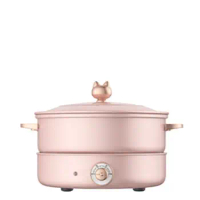 Midea 220V/1500W electric hot pot household electric pot electric frying pot electric cooking pot can be removed and washed 5L