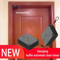 Newest Punch-free Automatic Sensor Door Closer For Drawers Rawstring Door Closer Bracket Door Automatic Closer Hardware Supplies