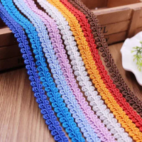2 Yards Lace Multicolor Trim Ribbon Centipede Braided DIY Wedding Decoration Fabric Craft Sewing Accessories Curve Lace