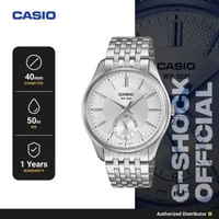 Casio MTP-B315D-7AVDF Jam Tangan Pria Analog Stainless Steel Silver Original
