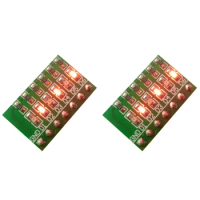 2pcs/lot 3.3V 5V 12V 6 Digital RED LED Indicator Module for Breadboard Universal board PCB 3d printer PLC MCU Development Board