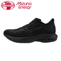 MIZUNO WAVE RIDER 28 男慢跑鞋 超寬楦 黑 J1GC240403