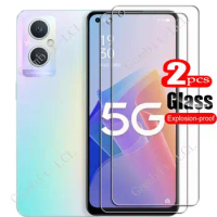 2PCS FOR OPPO F21 Pro 4G Reno7 Z Lite 5G Reno8 A96 6.43" HD Tempered Glass Protective Reno 7 Phone Screen Protector Film Cover