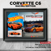 Gambar Frame Hotwheels Corvette C6 Berserta Poster